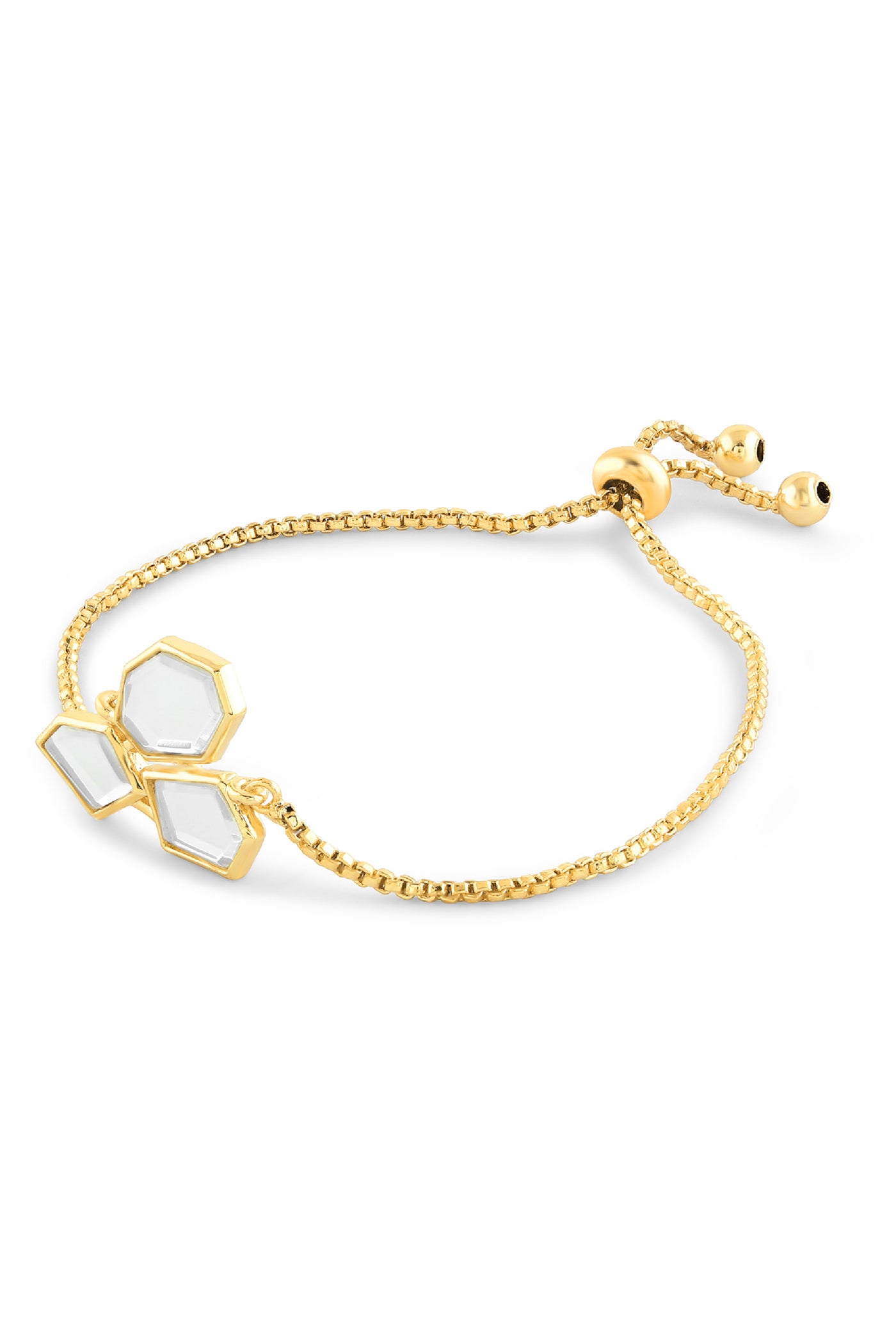 Isharya Essential Lumen Mirror Bracelet  In 18Kt Gold Plated indian designer wear online shopping melange singapore