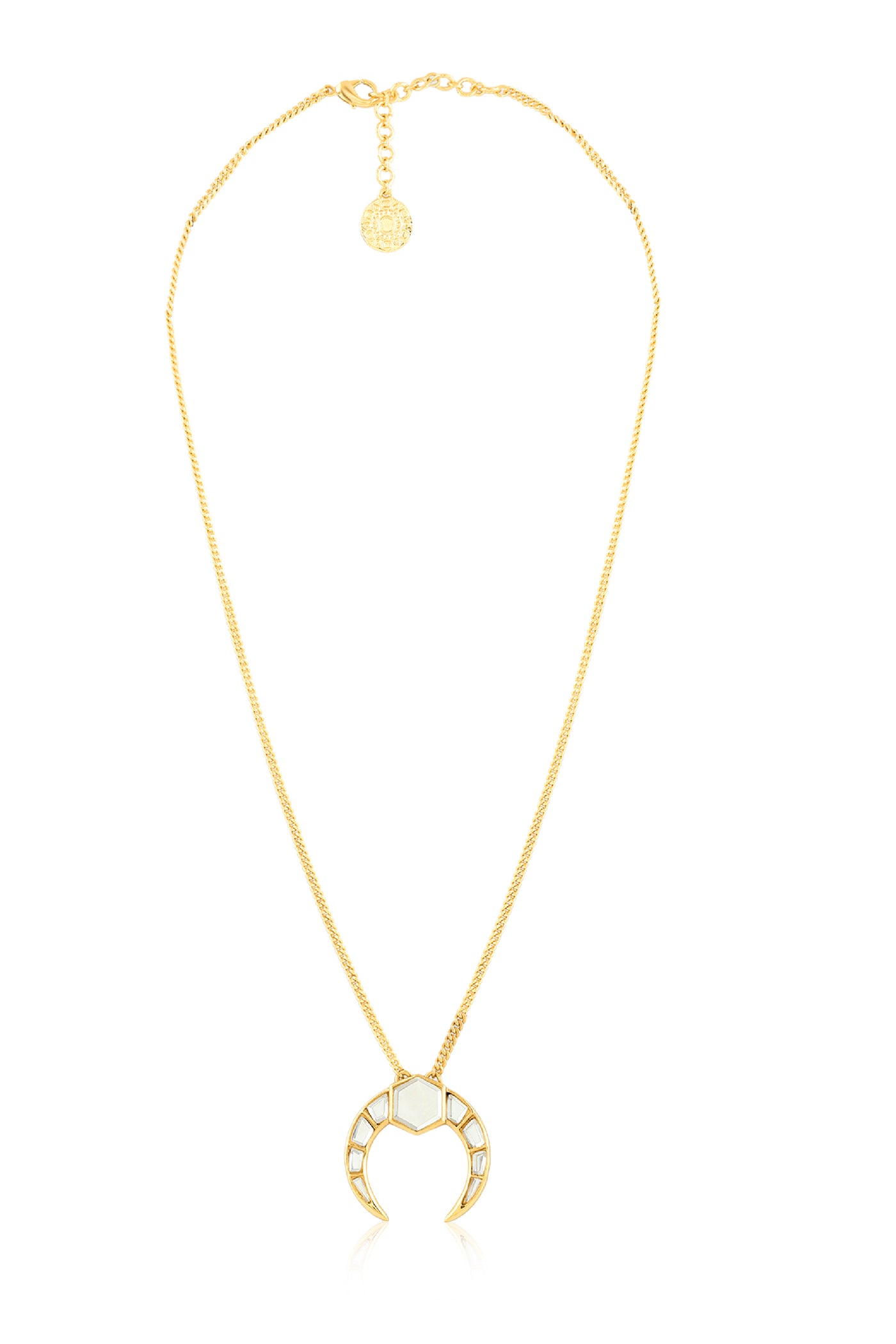 Isharya Essential Luna Necklace In 18Kt Gold Plated indian designer wear online shopping melange singapore