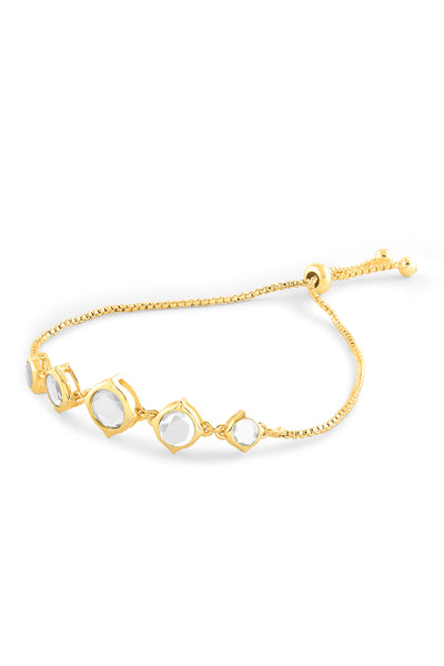 Isharya Essential Mirror Bracelet In 18Kt Gold Plated indian designer wear online shopping melange singapore