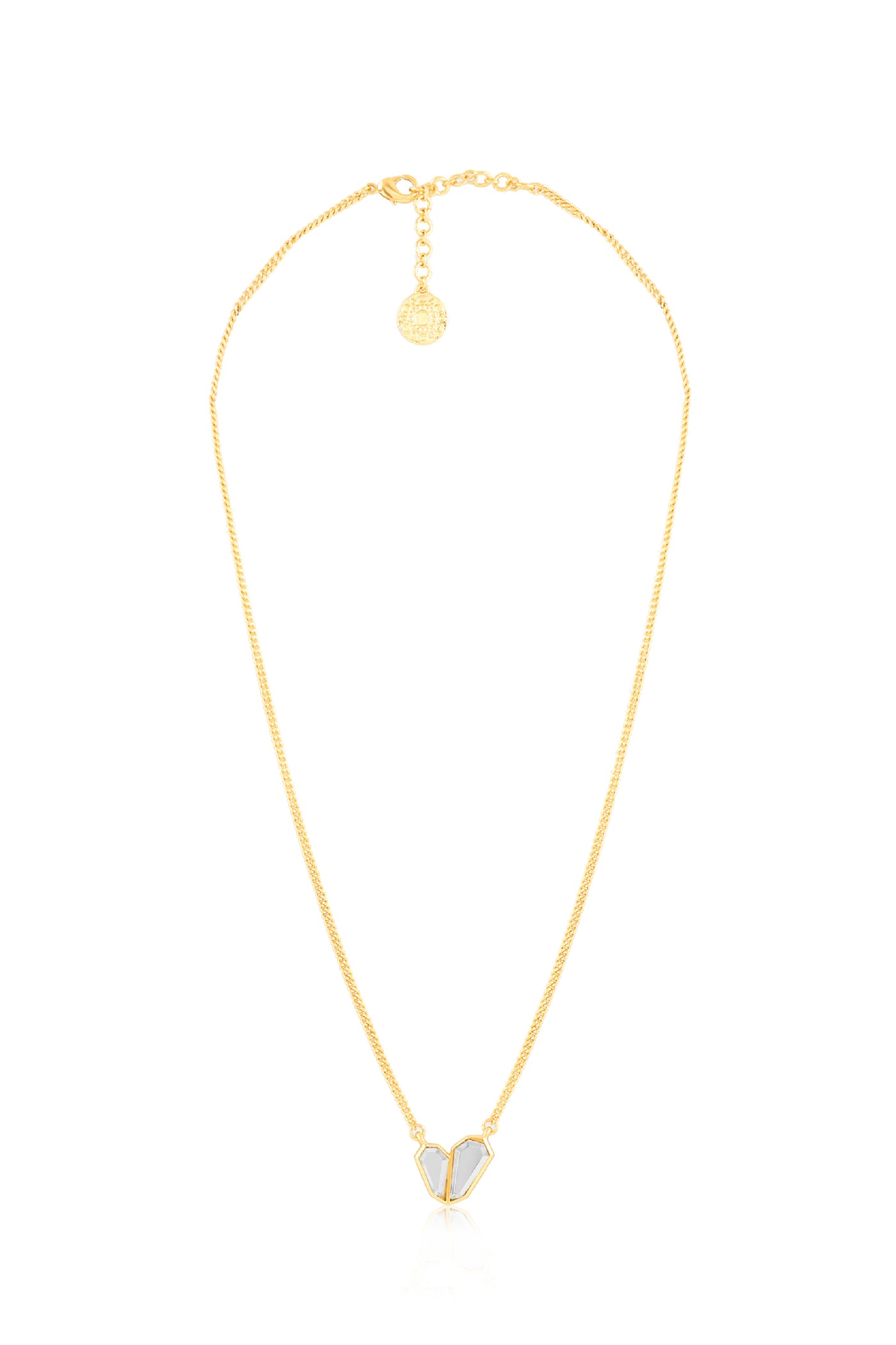 Isharya Essential Mirror Necklace In 18Kt Gold Plated indian designer wear online shopping melange singapore