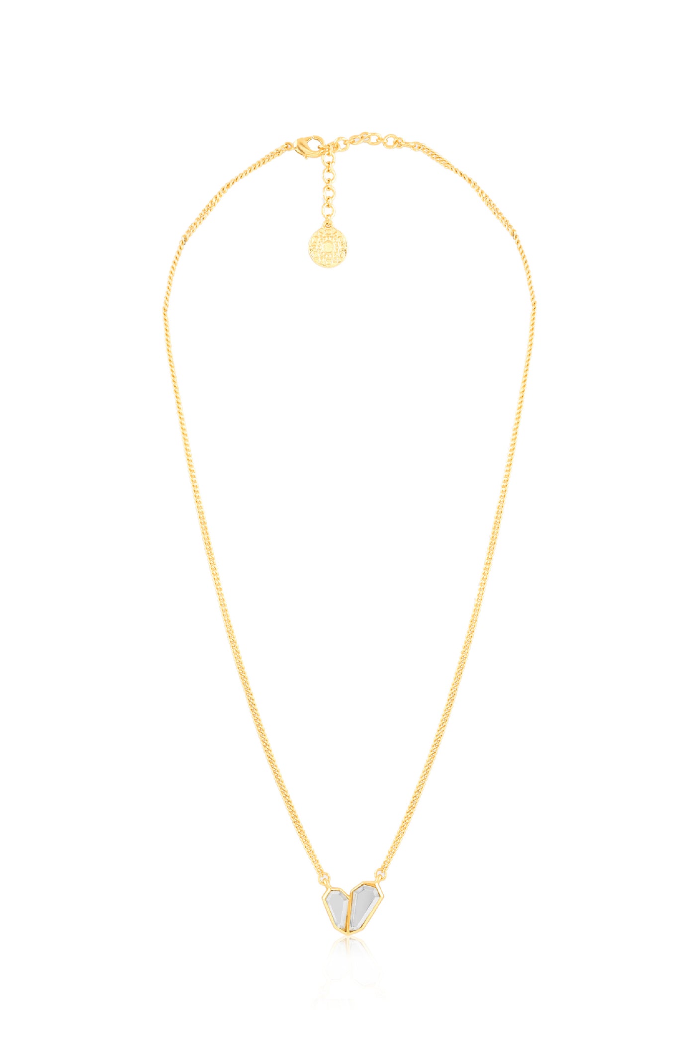 Isharya Essential Mirror Necklace In 18Kt Gold Plated indian designer wear online shopping melange singapore
