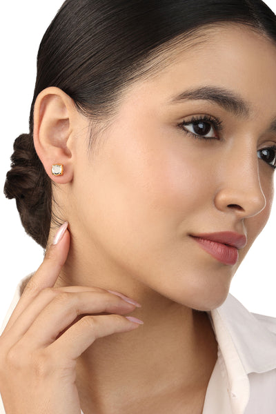 Isharya Essential Stud Earrings In 18Kt Gold Plated indian designer wear online shopping melange singapore