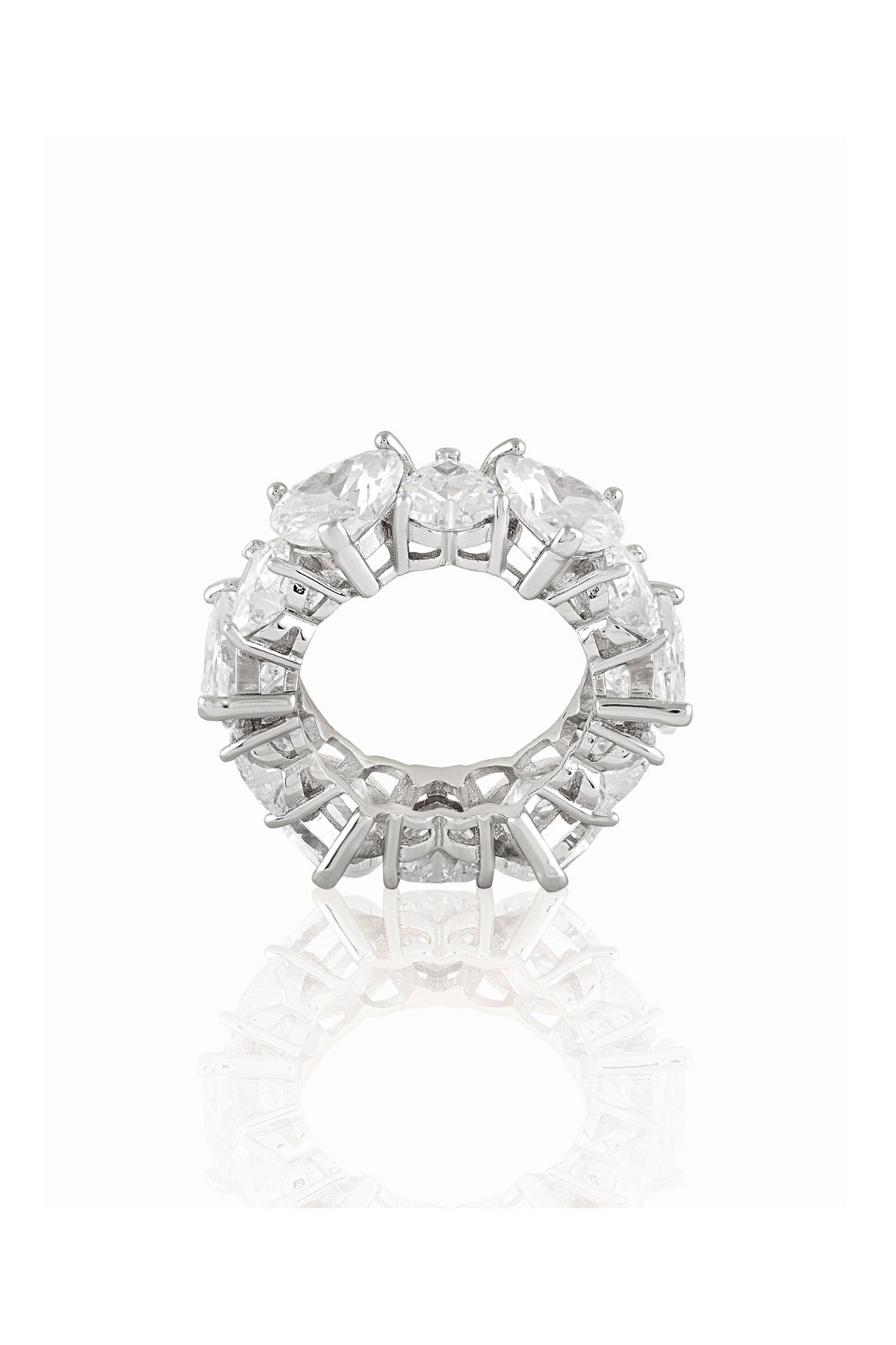 Isharya Eternal Elegance Infinity Band In Rhodium Plating indian designer wear online shopping melange singapore 