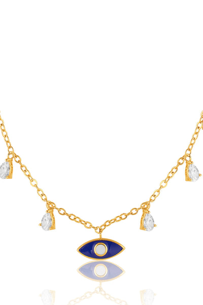 Isharya Evil Eye Energy Necklace In 18kt Gold Plated indian designer wear online shopping melange singapore 