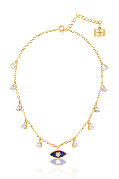 Isharya Evil Eye Energy Necklace In 18kt Gold Plated indian designer wear online shopping melange singapore 