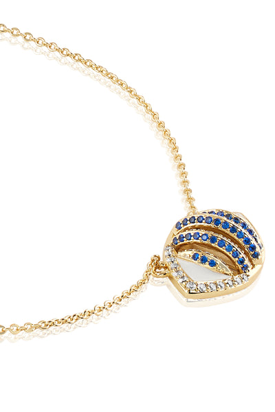 Isharya Eyelet Party Necklace 18Kt Gold Plated indian designer wear online shopping melange singapore