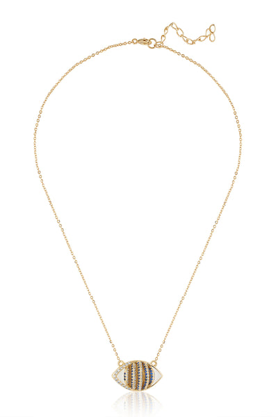 Isharya Eyelet Party Necklace 18Kt Gold Plated indian designer wear online shopping melange singapore