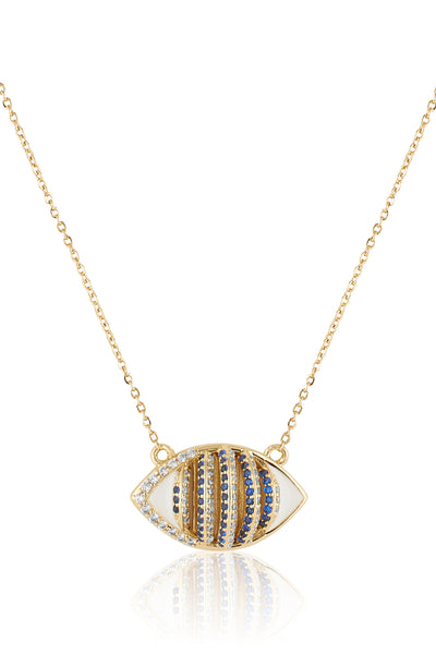 Isharya Eyelet Party Necklace 18Kt Gold Plated indian designer wear online shopping melange singapore