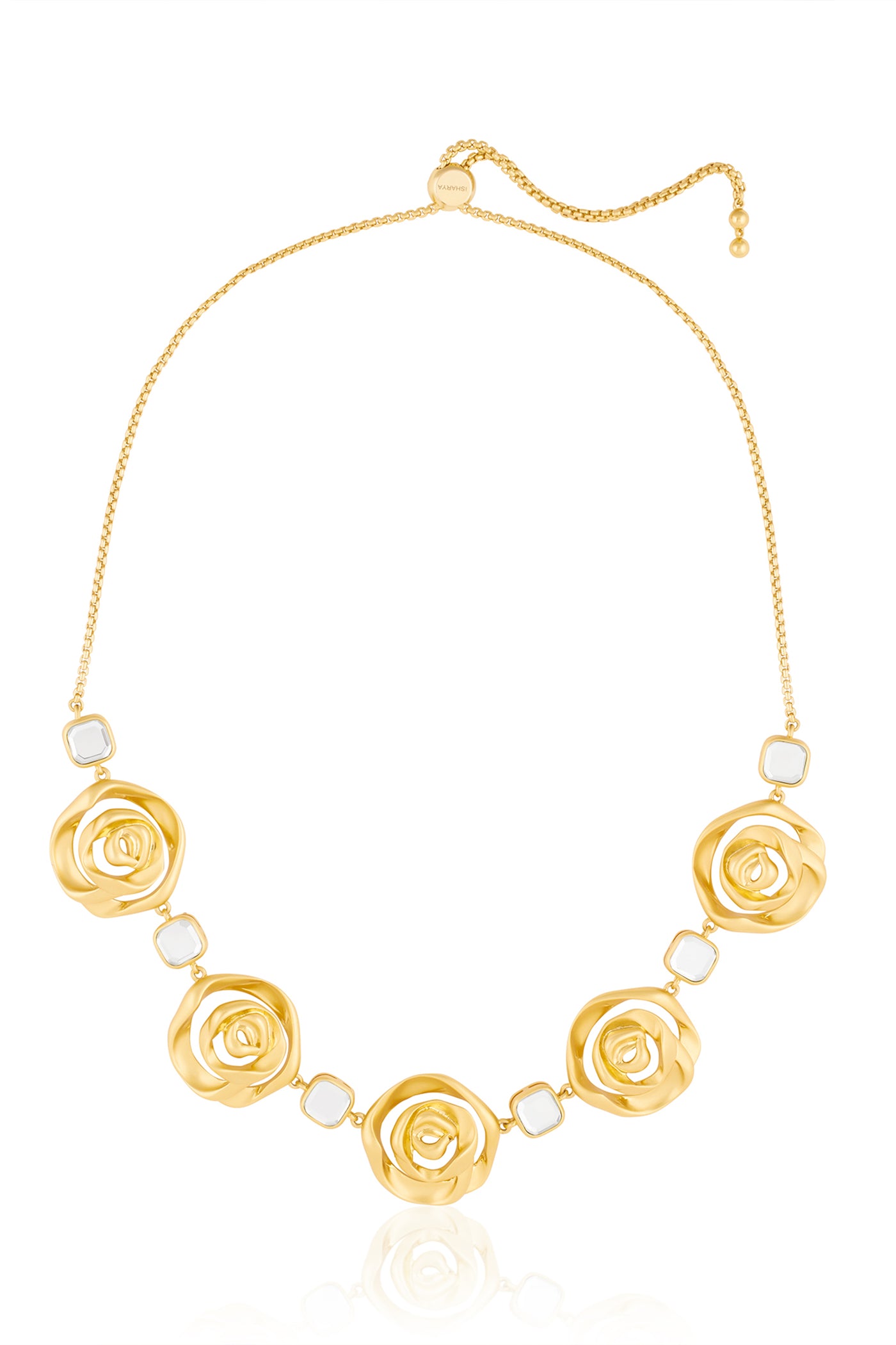Isharya Festive Rosé Collar Necklace indian designer wear online shopping melange singapore