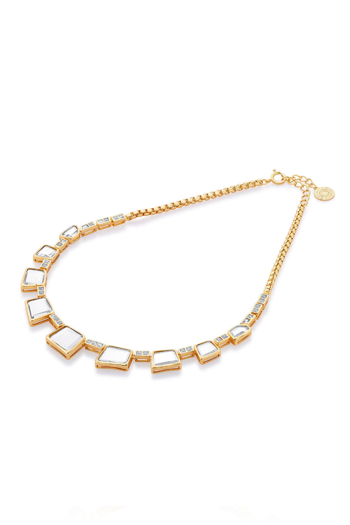 Isharya Fête Mirror Collar Necklace jewellery indian designer wear online shopping melange singapore