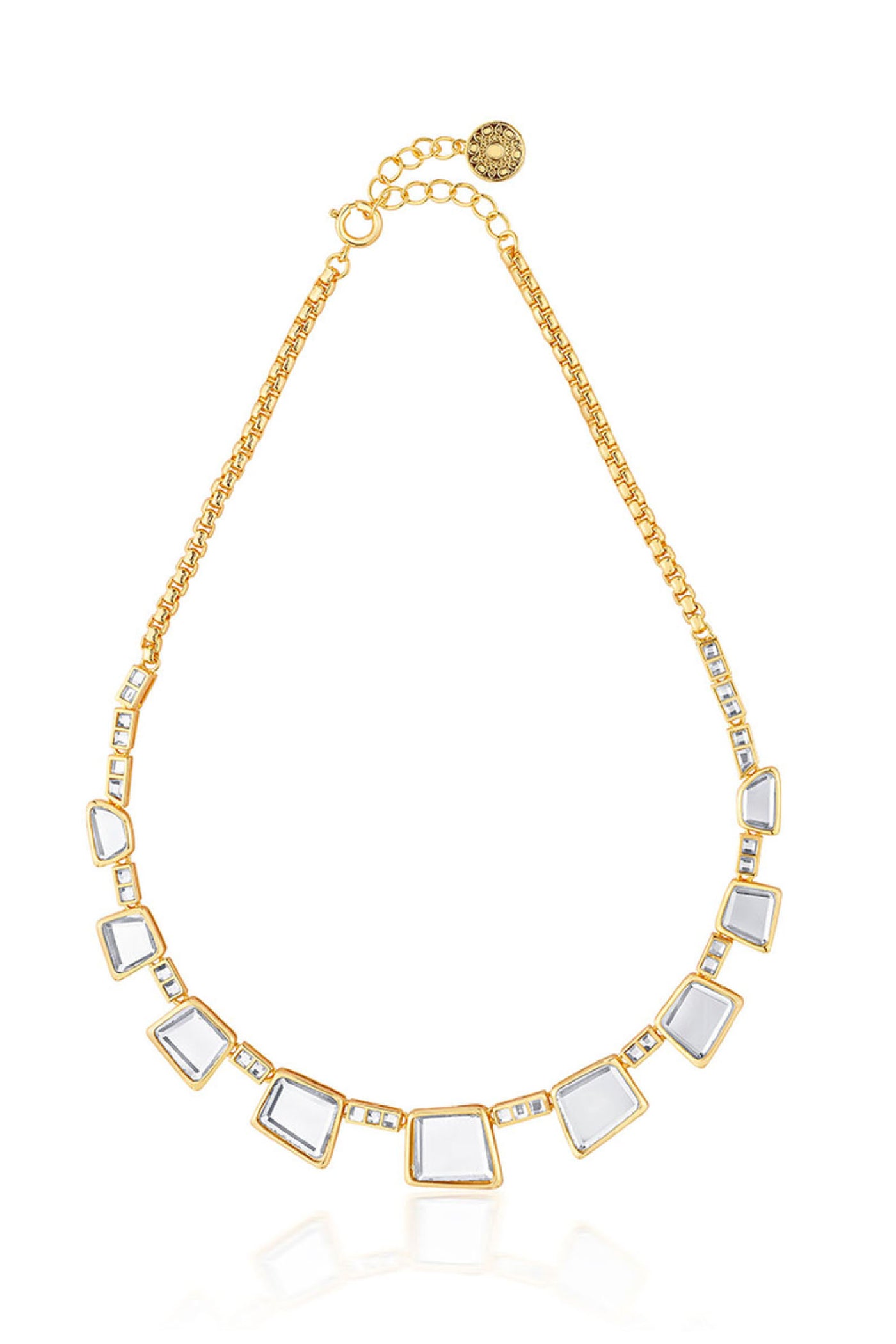 Isharya Fête Mirror Collar Necklace jewellery indian designer wear online shopping melange singapore