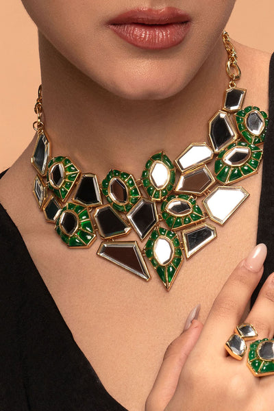 Isharya Fiesta Statement Necklace jewellery indian designer wear online shopping melange singapore