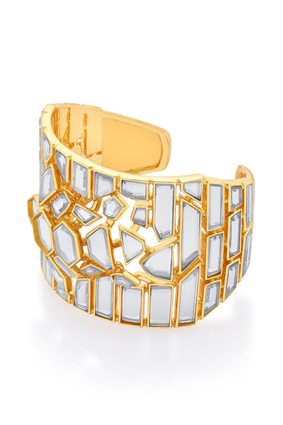 Isharya Flash Mirror Turtle Cuff jewellery indian designer wear online shopping melange singapore