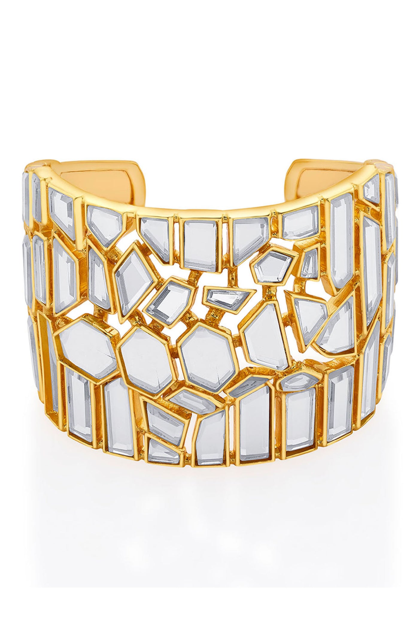 Isharya Flash Mirror Turtle Cuff jewellery indian designer wear online shopping melange singapore