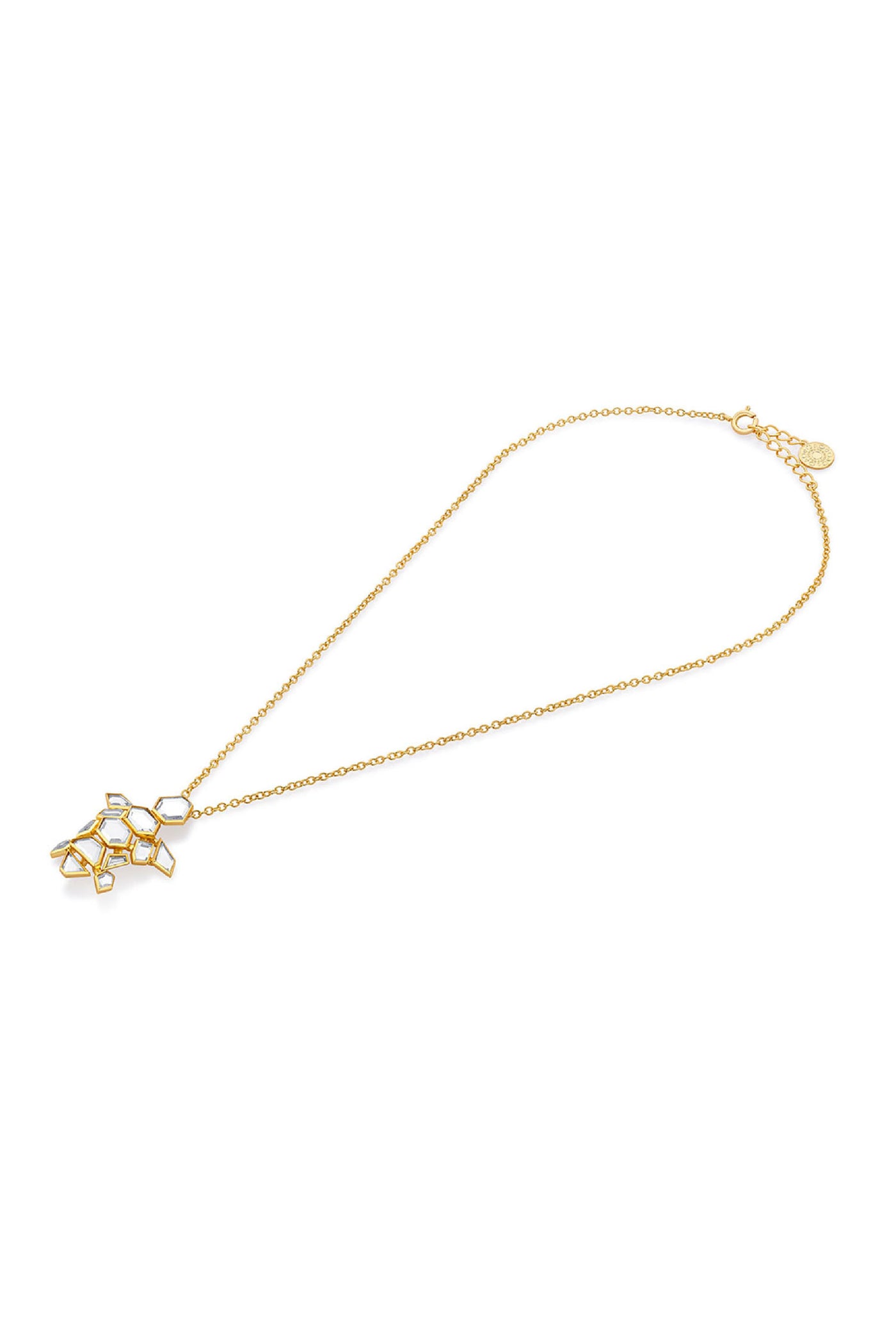 Isharya Flash Mirror Turtle Necklace jewellery indian designer wear online shopping melange singapore