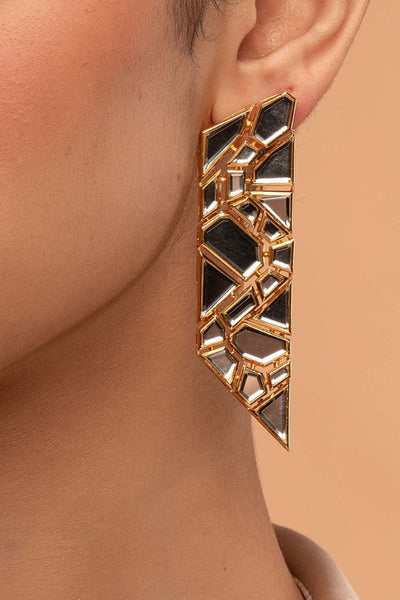 Isharya Flash Statement Earrings jewellery indian designer wear online shopping melange singapore