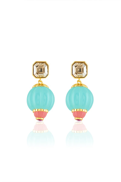 Isharya Garden Soirée Statement Earrings 18Kt Gold Plated indian designer wear online shopping melange singapore 
