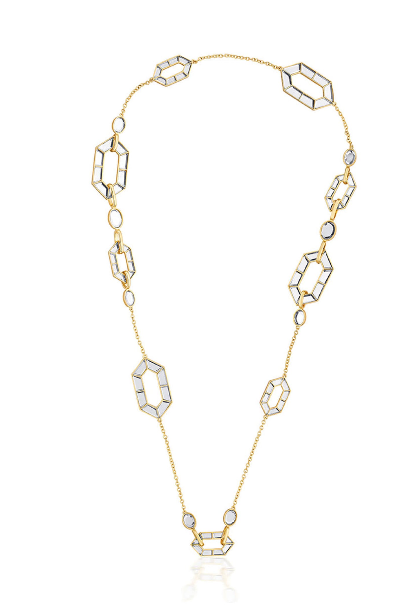 Isharya Glimmer Asymmetrical Necklace jewellery indian designer wear online shopping melange singapore