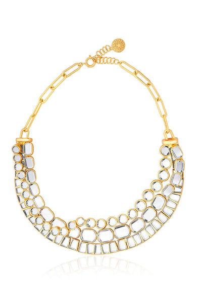 Isharya Glimmer Layered Necklace jewellery indian designer wear online shopping melange singapore