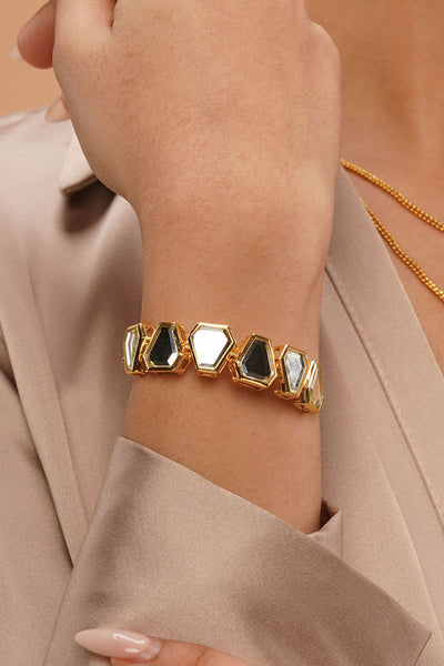 Isharya Glimmer Mirror Bolo  Bracelet jewellery indian designer wear online shopping melange singapore