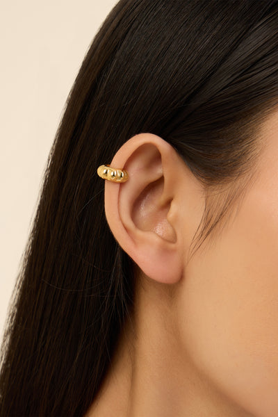 Isharya Gold Melon Ear Cuff In 18kt Gold Plated indian designer wear online shopping melange singapore