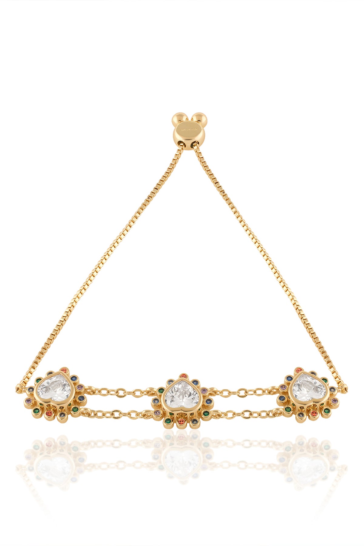 Isharya Heart Summer Bracelet In 18Kt Gold Plated indian designer wear online shopping melange singapore 