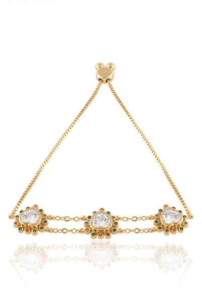 Isharya Heart Summer Bracelet In 18Kt Gold Plated indian designer wear online shopping melange singapore 