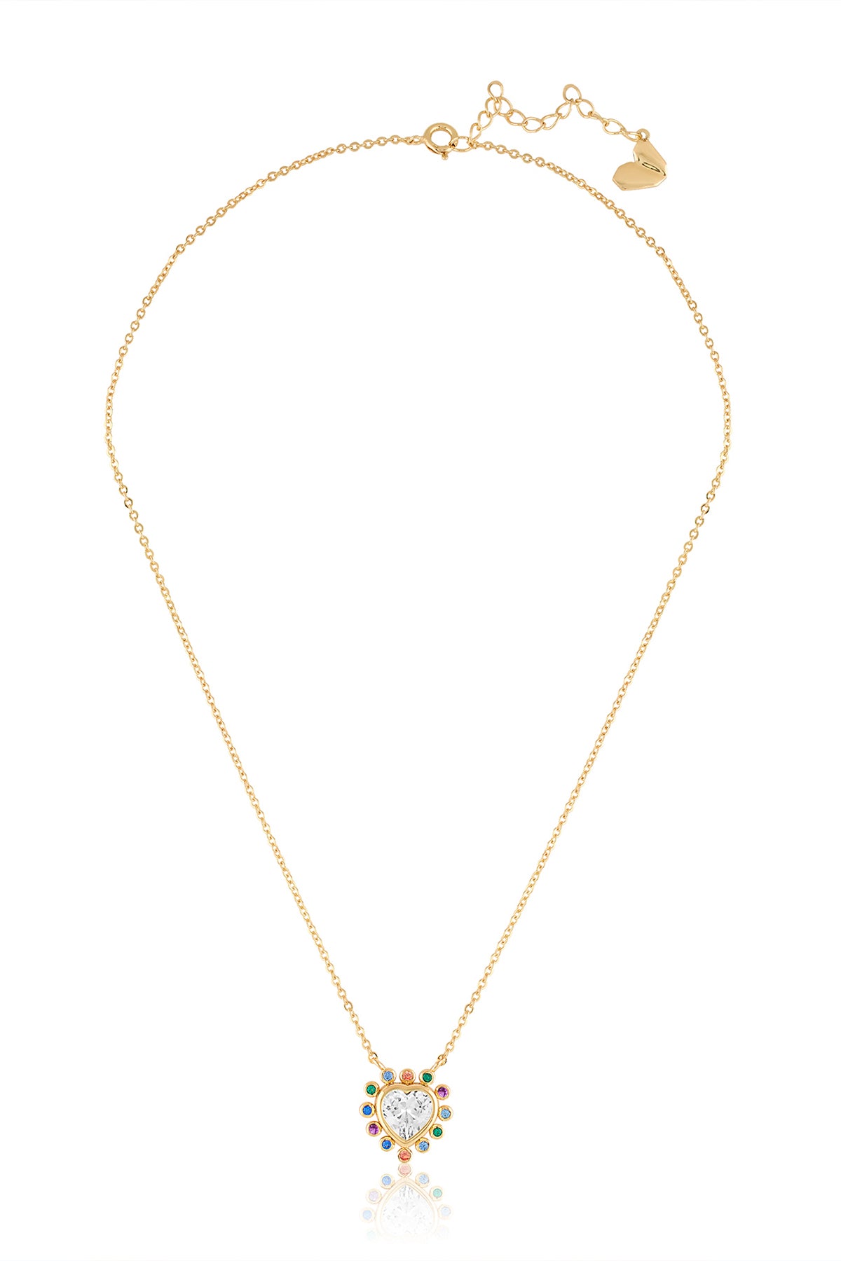Isharya Heart Summer Necklace In 18Kt Gold Plated indian designer wear online shopping melange singapore 

