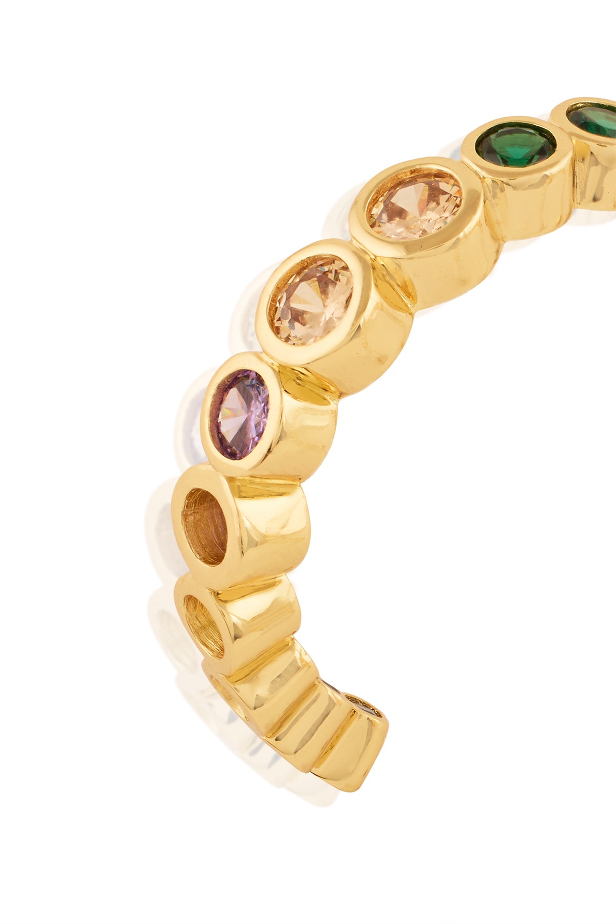 Isharya Hues Of Summer Hoops In 18Kt Gold Plated indian designer wear online shopping melange singapore 