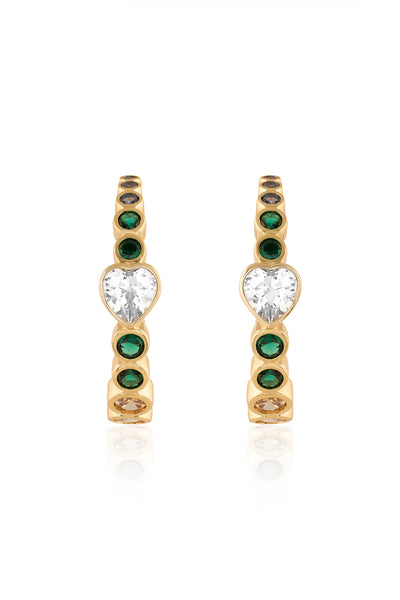 Isharya Hues Of Summer Hoops In 18Kt Gold Plated indian designer wear online shopping melange singapore 