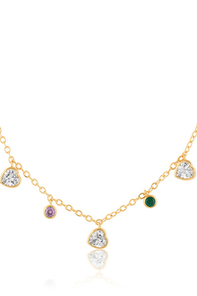 Isharya Hues Of Summer Necklace In 18Kt Gold Plated indian designer wear online shopping melange singapore 