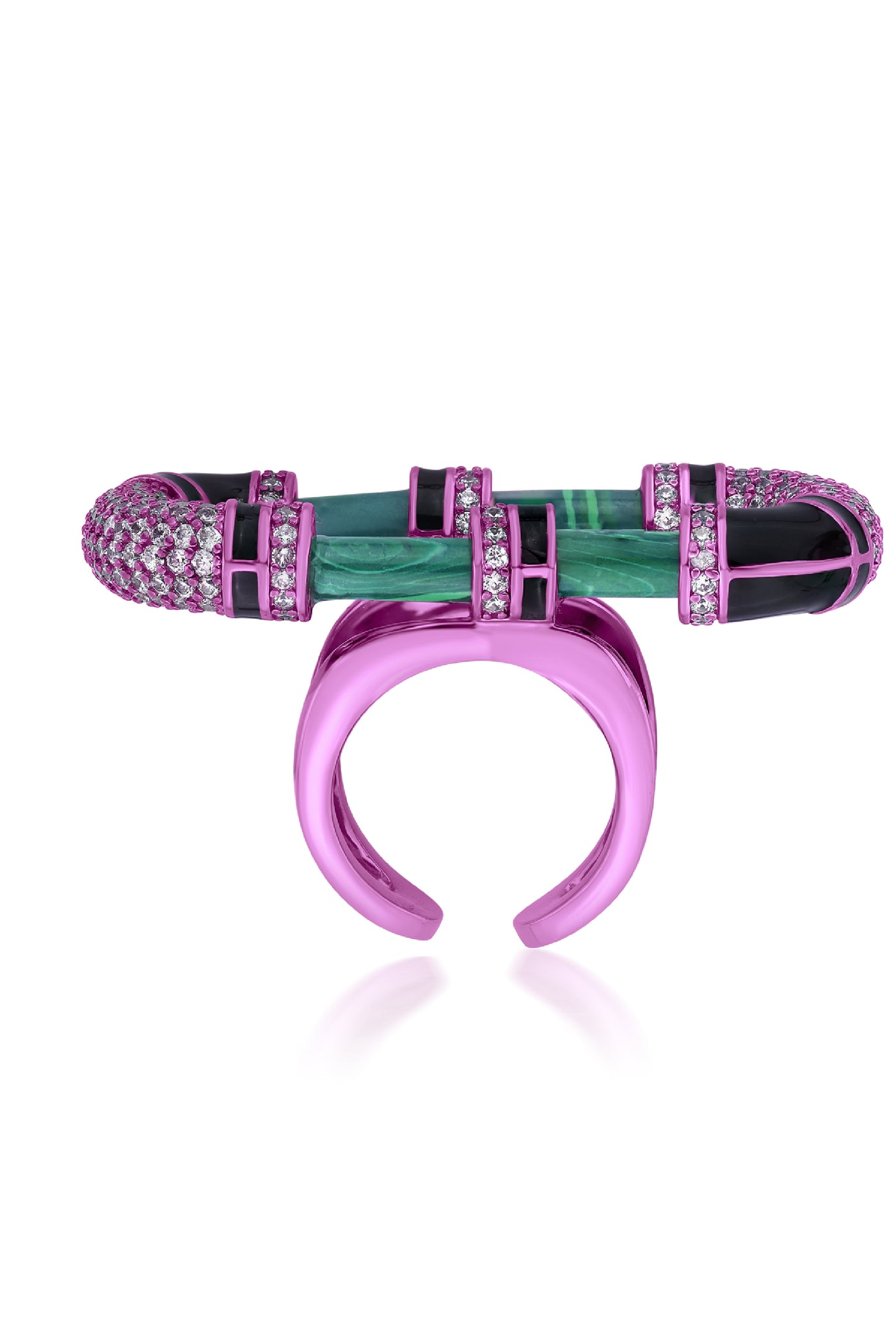Isharya Hyper Pink Statement Ring indian designer wear online shopping melange singapore