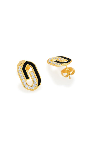 Isharya Just Jamiti Duplet Earrings In 18Kt Gold Plated jewellery indian designer wear online shopping melange singapore