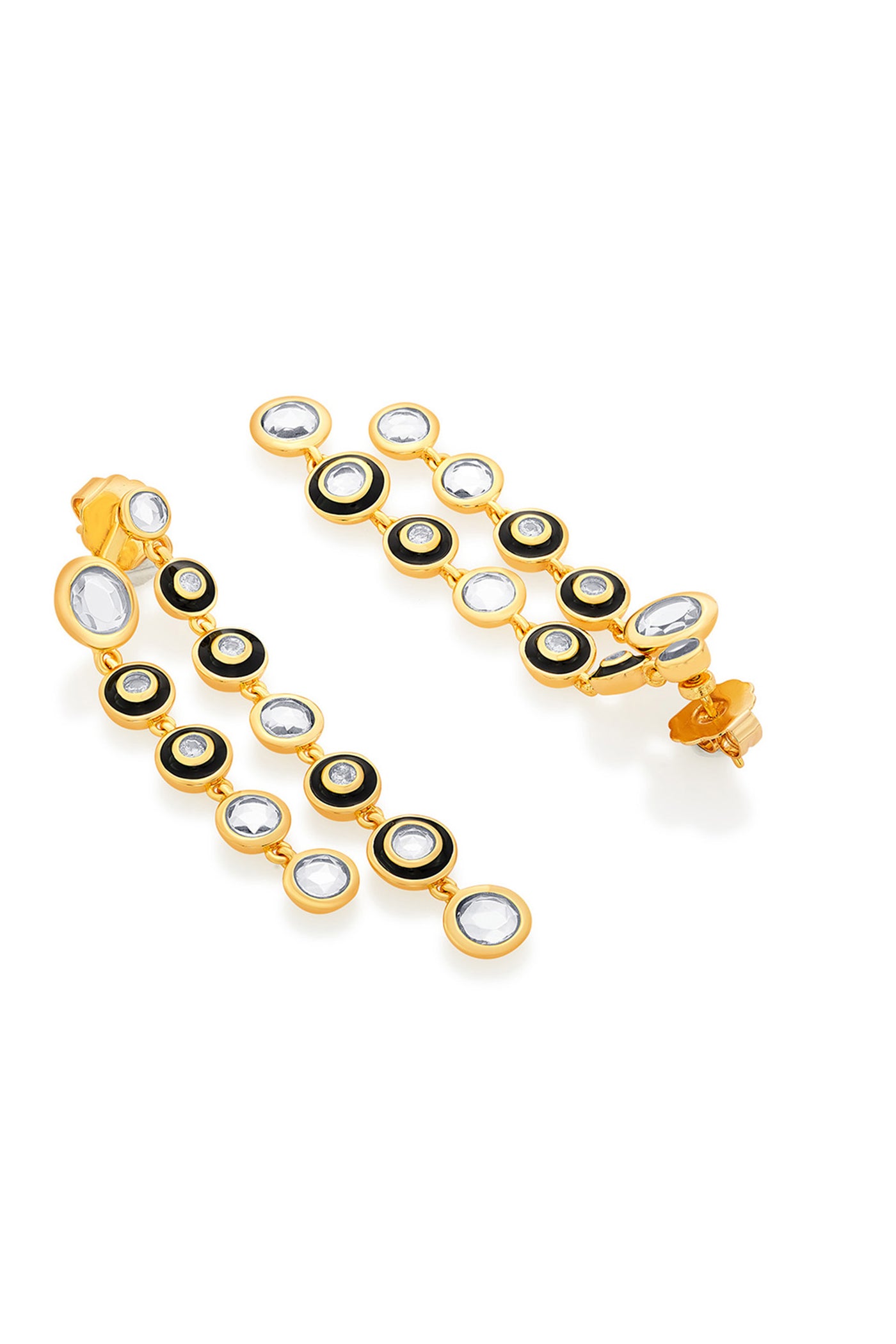 Isharya Just Jamiti Long Drop Earrings In 18Kt Gold Plated jewellery indian designer wear online shopping melange singapore