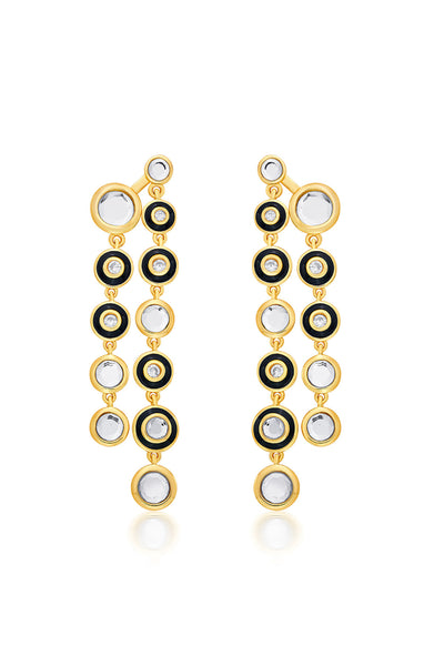 Isharya Just Jamiti Long Drop Earrings In 18Kt Gold Plated jewellery indian designer wear online shopping melange singapore