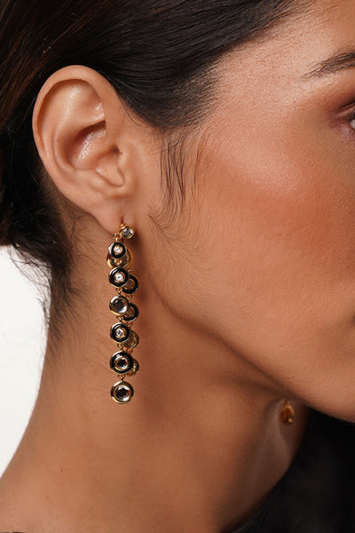 Isharya Just Jamiti Long Drop Earrings In 18Kt Gold Plated jewellery indian designer wear online shopping melange singapore