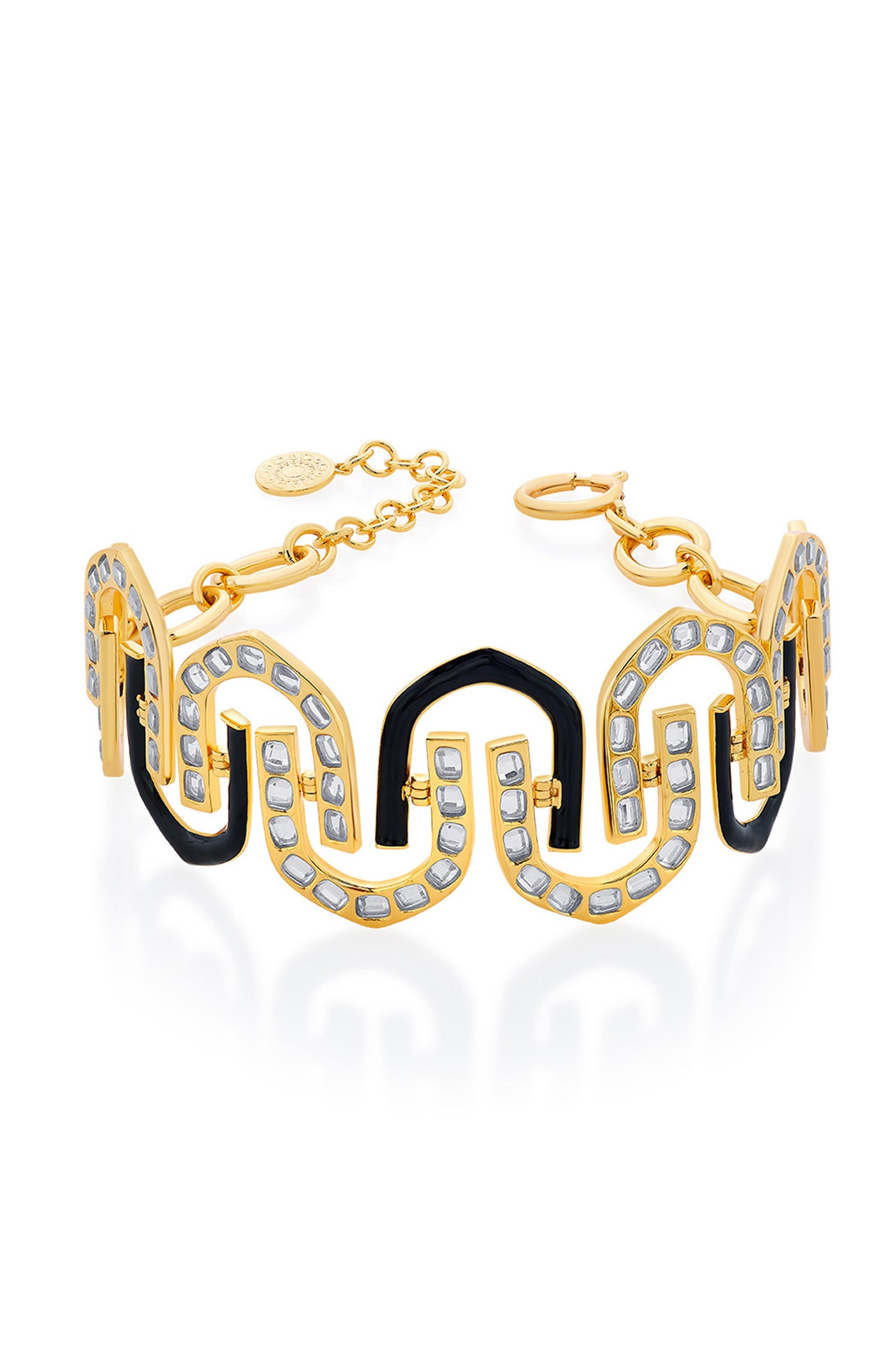 Isharya Just Jamiti Statement Choker In 18Kt Gold Plated jewellery indian designer wear online shopping melange singapore