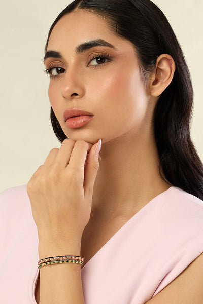 Isharya Karma Clash Cuff In 18kt Gold Plated indian designer wear online shopping melange singapore 
