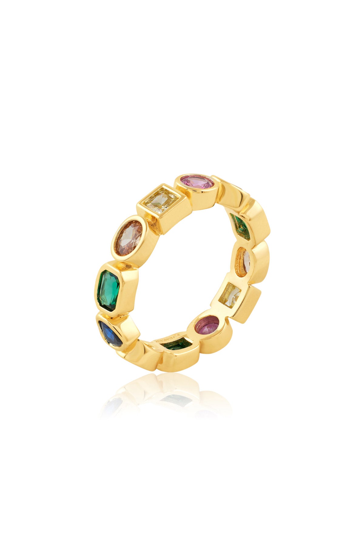 Isharya Karma Loop Infinity Ring In 18kt Gold Plated indian designer wear online shopping melange singapore 