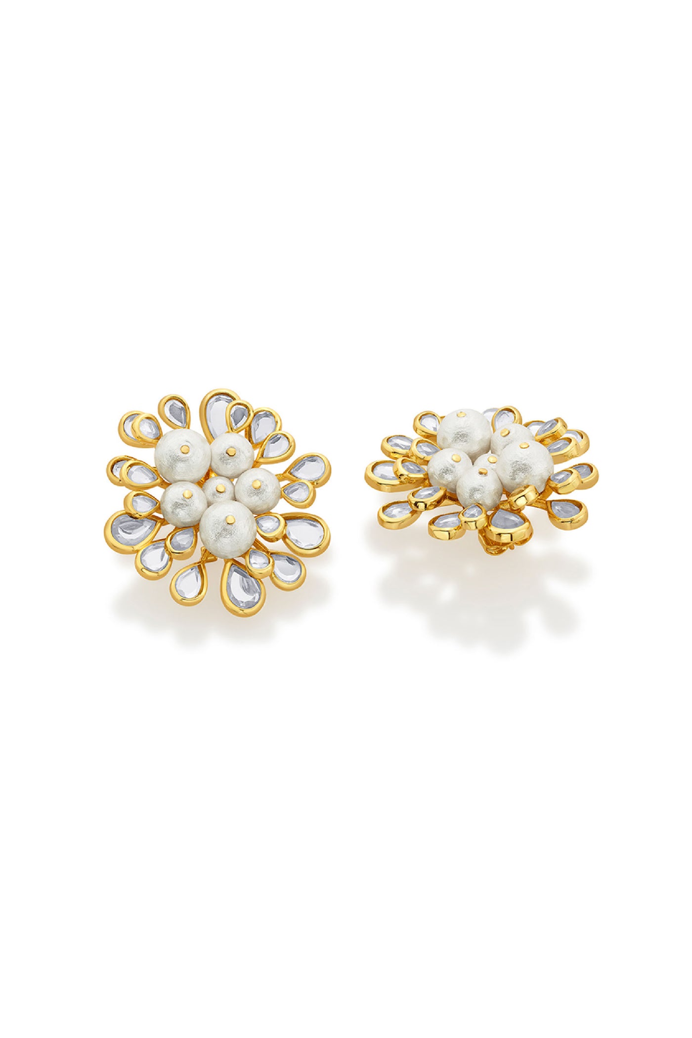 Isharya Limelight  Pearl Statement Studs indian designer wear online shopping melange singapore