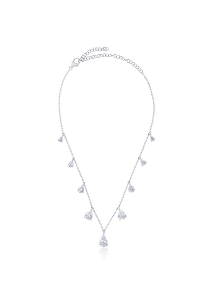 Isharya Louvre 925 Silver Floating Choker jewellery indian designer wear online shopping melange singapore