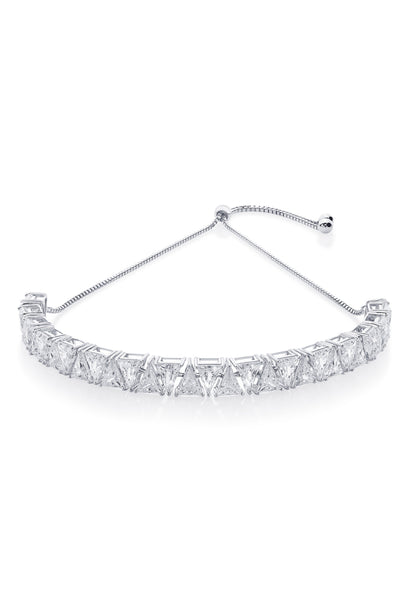 Isharya Louvre 925 Silver Mini Rève Crystal Tennis Choker jewellery indian designer wear online shopping melange singapore