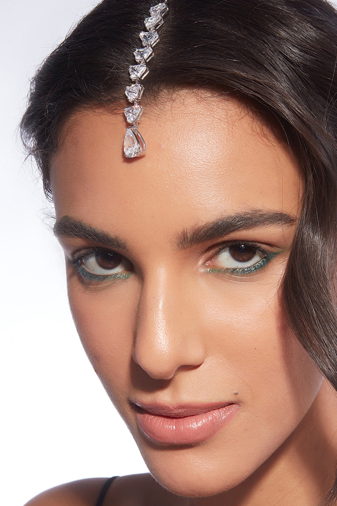Isharya Louvre 925 Silver Rève Crystal Maangtikka jewellery indian designer wear online shopping melange singapore