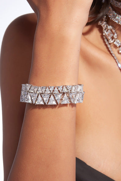 Isharya Louvre Maxi 925 Silver Braceletjewellery indian designer wear online shopping melange singapore