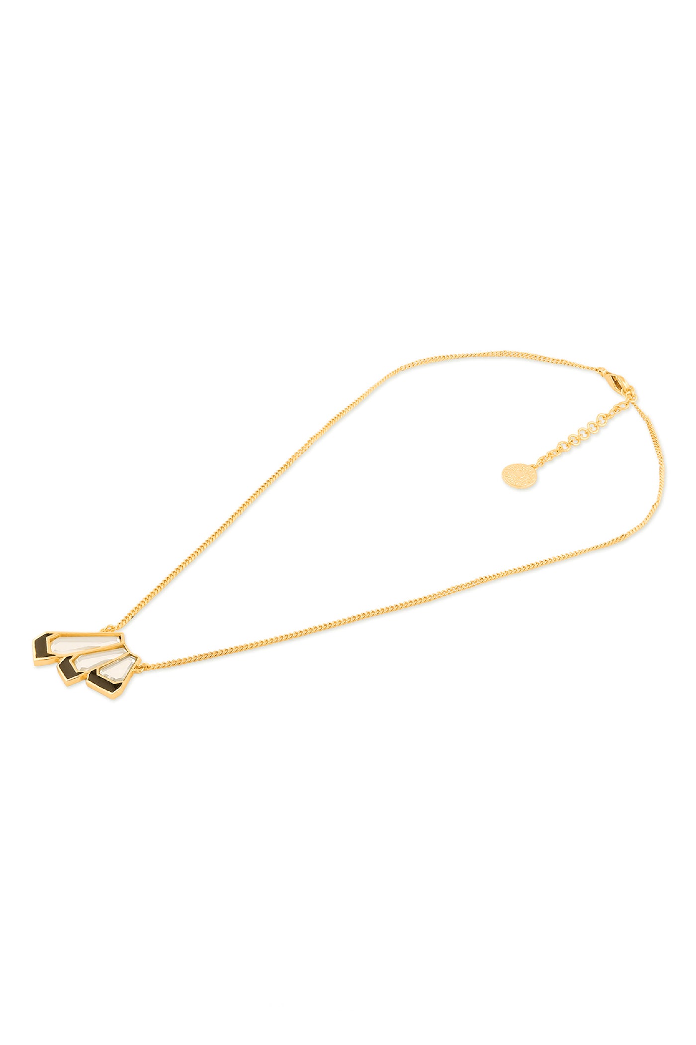 Isharya Lumen Deco Necklace In 18Kt Gold Plated indian designer wear online shopping melange singapore