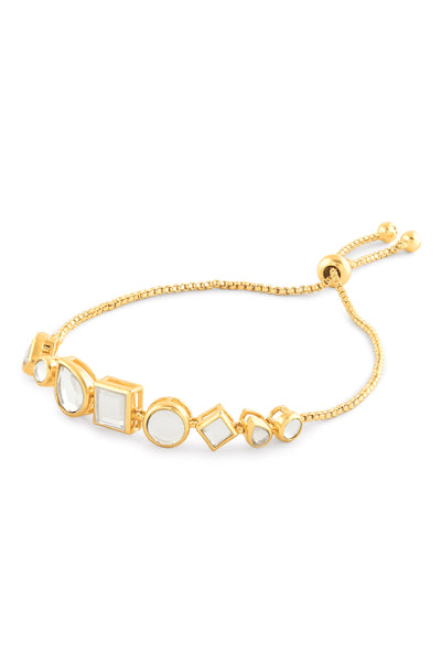 Isharya Lumen Essential Mirror Bracelet  In 18Kt Gold Plated indian designer wear online shopping melange singapore