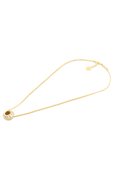 Isharya Lumen Mirror Pendant Necklace In 18Kt Gold Plated indian designer wear online shopping melange singapore