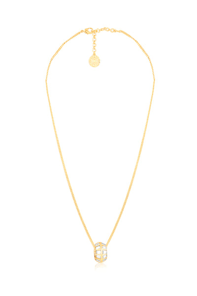 Isharya Lumen Mirror Pendant Necklace In 18Kt Gold Plated indian designer wear online shopping melange singapore