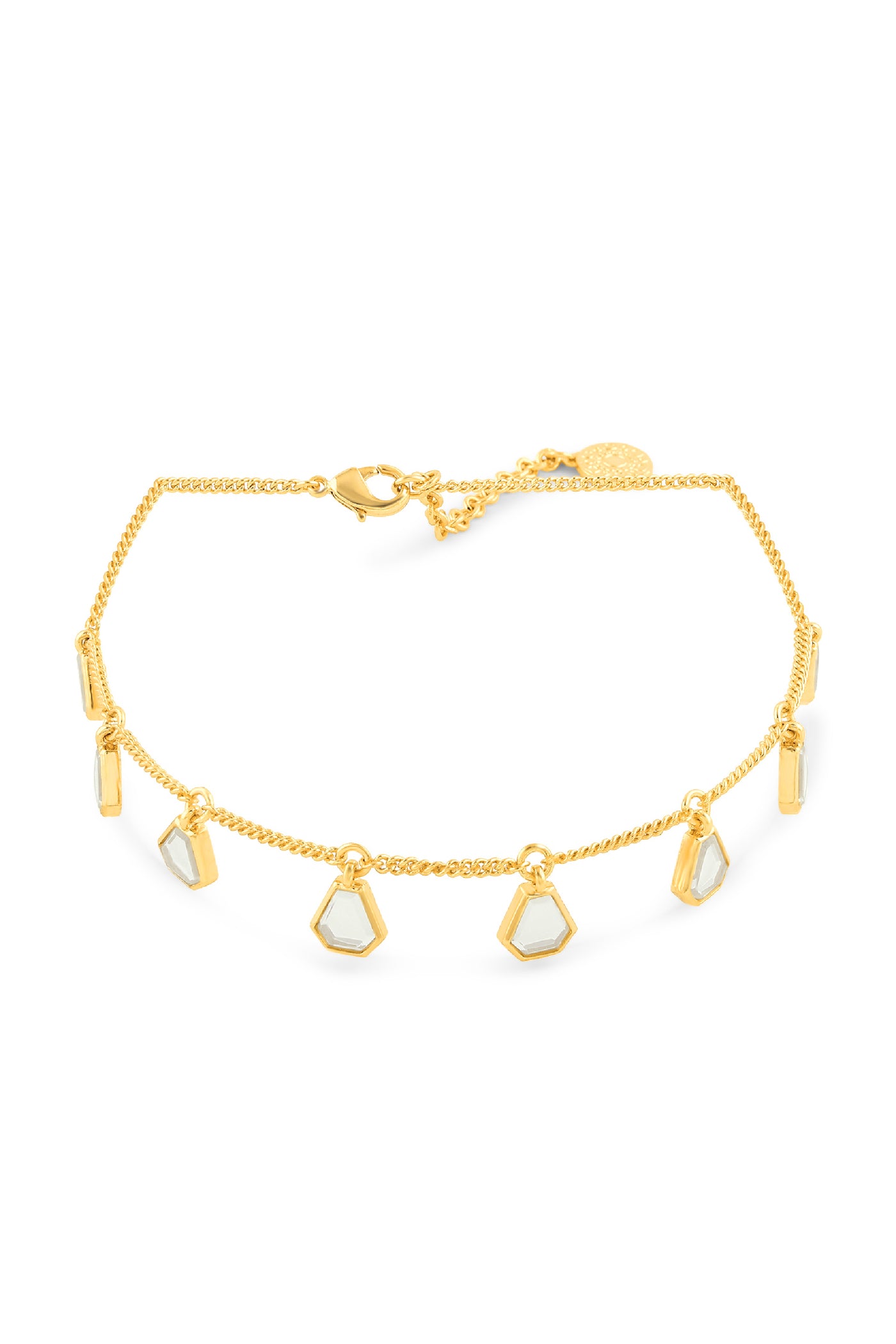 Isharya Lumen Multi Mirror Necklace In 18Kt Gold Plated indian designer wear online shopping melange singapore