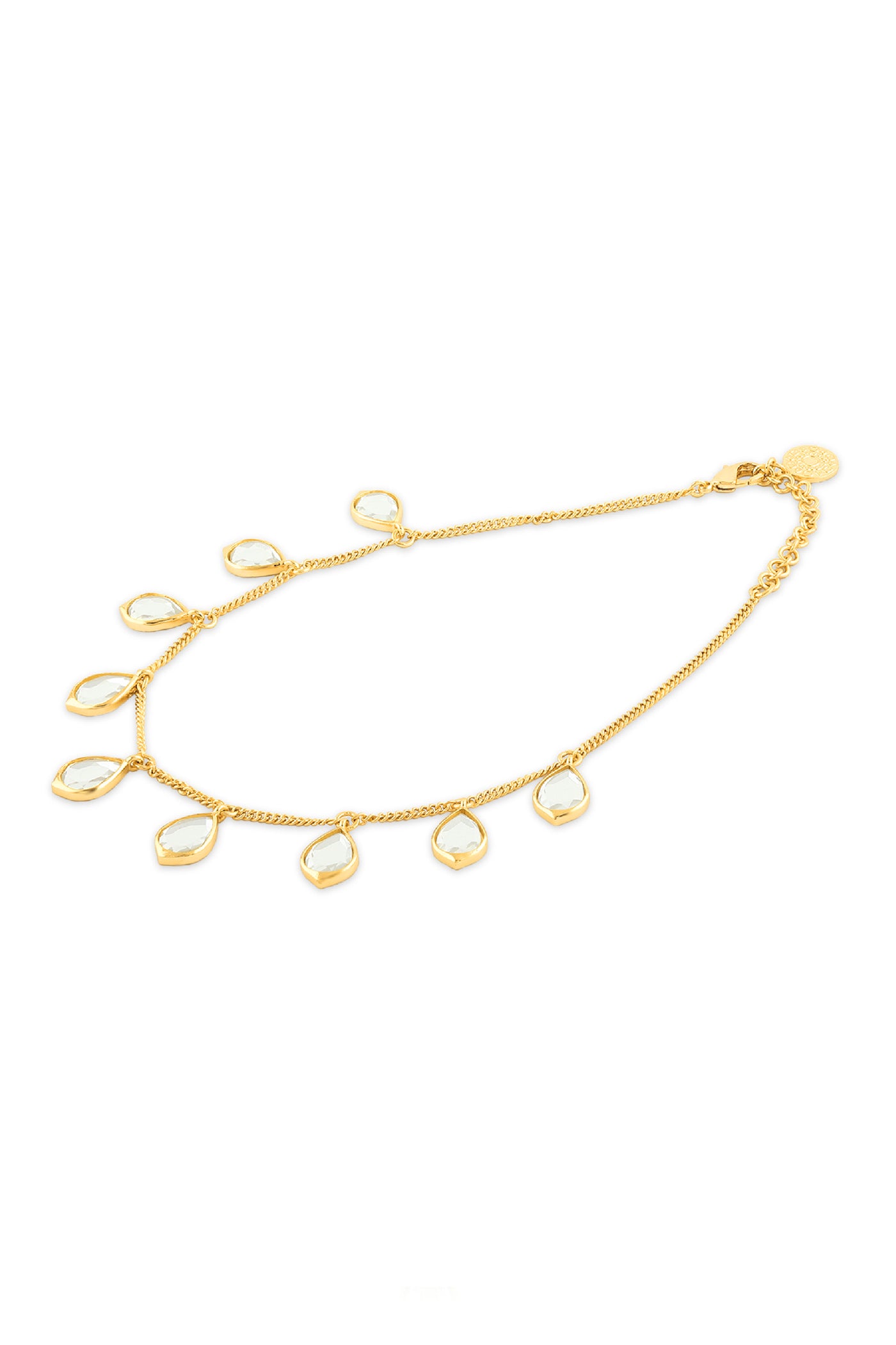 Isharya Lumen Multi Oblong Mirror Necklace In 18Kt Gold Plated indian designer wear online shopping melange singapore